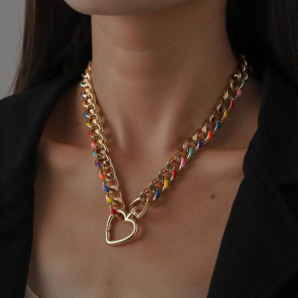 chokers minar punk hip hop multicolor chunky cuban chain necklace for women gold color metal wide curb link collar choker, Golden;silver
chokers minar punk hip hop multicolor chunky cuban chain necklace for women gold color metal wide curb link collar choker, Golden;silver