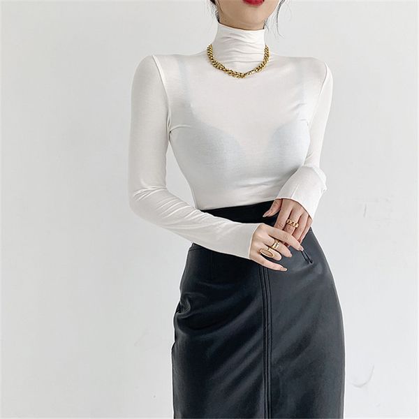arrival solid warm thicken fashion women large size casual basic korea brief minimalist slim t-shirt 210421, White
arrival solid warm thicken fashion women large size casual basic korea brief minimalist slim t-shirt 210421, White