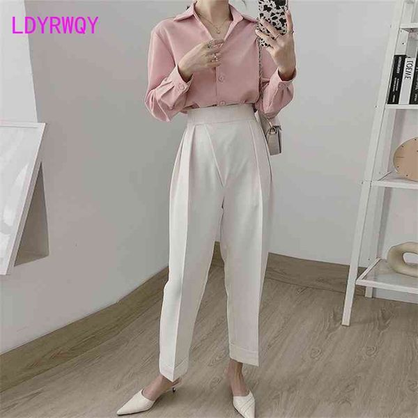 ldyrwqy harlan high waist pants for summer polyester loose zipper fly solid 210603, Black;white
ldyrwqy harlan high waist pants for summer polyester loose zipper fly solid 210603, Black;white