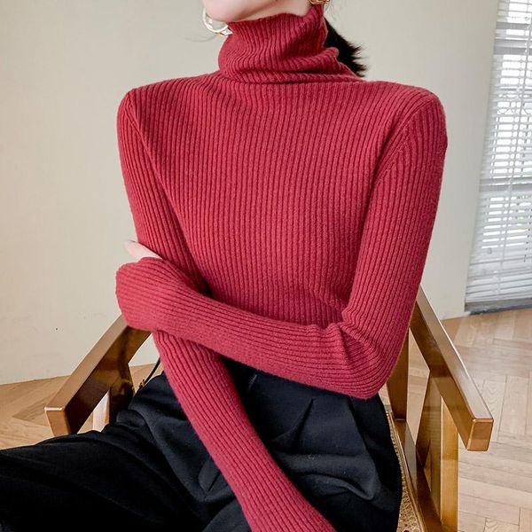 women's sweaters winter women pullovers 100% woolen sweater 2021 turtleneck elastic female warm basic jumper solid slim pull femme, White;black
women's sweaters winter women pullovers 100% woolen sweater 2021 turtleneck elastic female warm basic jumper solid slim pull femme, White;black