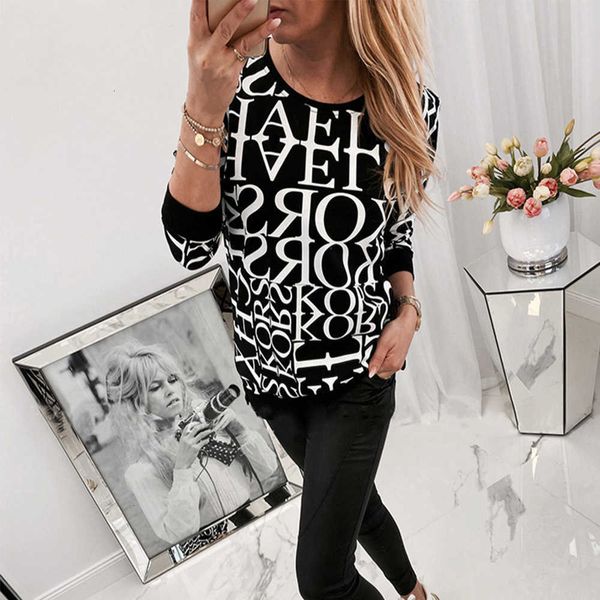 women's t-shirt letters print t shirt casual o neck long sleeve pullovers white black autumn tees female loose t-shirts streetwea 08yt
women's t-shirt letters print t shirt casual o neck long sleeve pullovers white black autumn tees female loose t-shirts streetwea 08yt