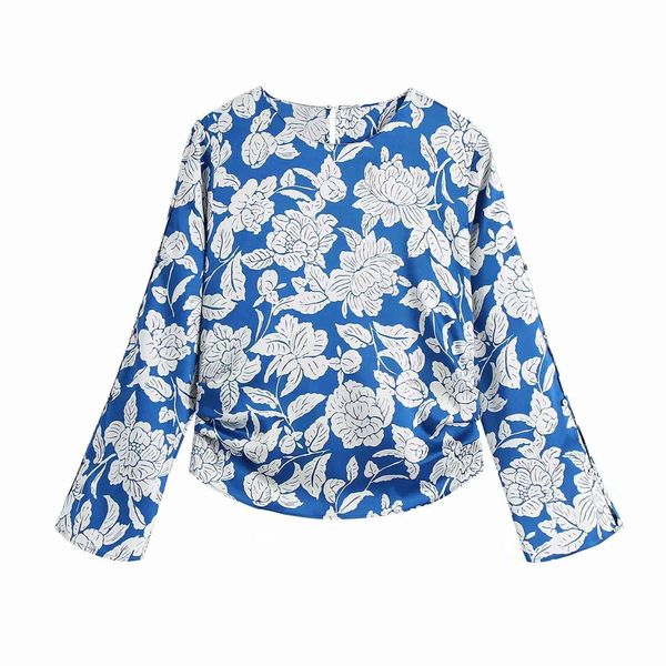 women blouse shirt floral printed long sleeves elegant casual fashion chic lady woman 210420, White
women blouse shirt floral printed long sleeves elegant casual fashion chic lady woman 210420, White