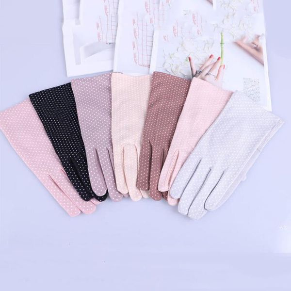five fingers gloves fashion summer drive women sun protection wrist & mittens dot elastic lady girl women' breathable, Blue;gray
five fingers gloves fashion summer drive women sun protection wrist & mittens dot elastic lady girl women' breathable, Blue;gray