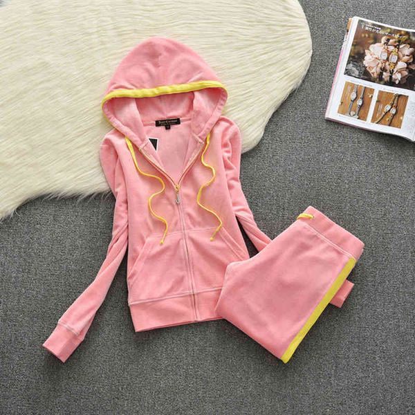 fashion spring/fall 2021 women's brand fabric zipper velvet sweatshirt and pants fat sister sportswear tracksuits velour hoodiesthe fem, Gray
fashion spring/fall 2021 women's brand fabric zipper velvet sweatshirt and pants fat sister sportswear tracksuits velour hoodiesthe fem, Gray