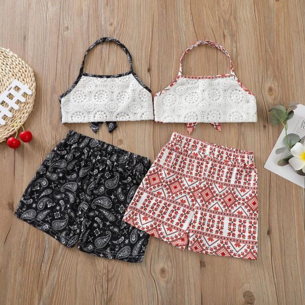 clothing sets fashion girls summer bohemian halter lace vest+shorts pants toddler kids baby children clothes 2pcs 18m-6y, White
clothing sets fashion girls summer bohemian halter lace vest+shorts pants toddler kids baby children clothes 2pcs 18m-6y, White