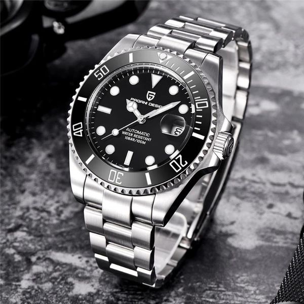wristwatches pagani design 2021 mechanical wristwatch men watches waterproof business watch stainless steel automatic black 43m, Slivery;brown
wristwatches pagani design 2021 mechanical wristwatch men watches waterproof business watch stainless steel automatic black 43m, Slivery;brown