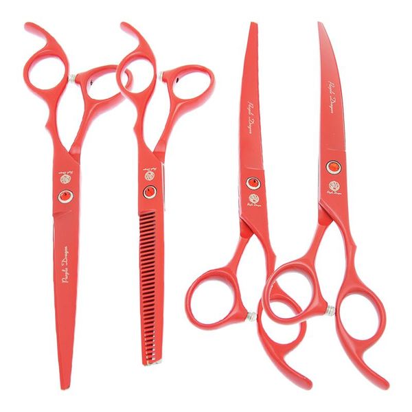 hair scissors purple dragon 7.0" pets dog cat grooming stainless steel animals straight curved cutting clipper thinning shears b0029b
hair scissors purple dragon 7.0" pets dog cat grooming stainless steel animals straight curved cutting clipper thinning shears b0029b