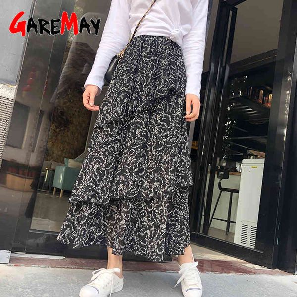high waisted summer women's skirts midi white vintage causual polka dot chiffon ruffle pleated 210428, Black
high waisted summer women's skirts midi white vintage causual polka dot chiffon ruffle pleated 210428, Black
