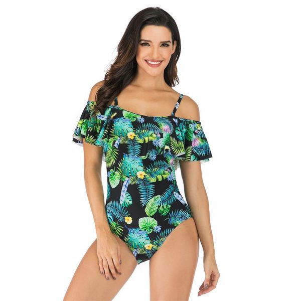 women's swimwear european and american suspender printed swimsuit wear various ways summer hollow beach holiday triangle lotus edge bod, White;black
women's swimwear european and american suspender printed swimsuit wear various ways summer hollow beach holiday triangle lotus edge bod, White;black