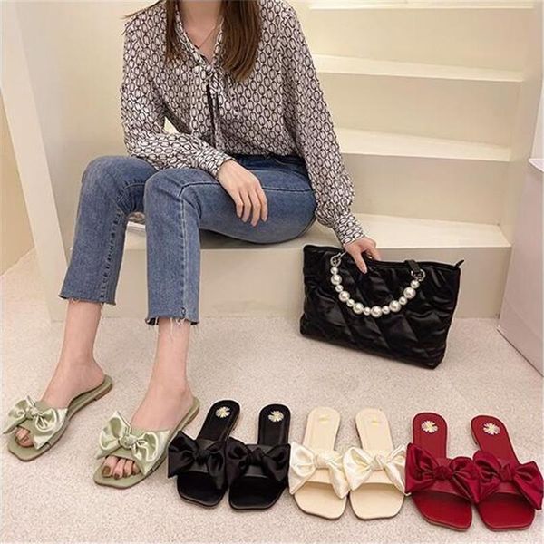 summer fashion sandals shoes flats women bow slipper indoor outdoor flip-flops beach female slippers, Black
summer fashion sandals shoes flats women bow slipper indoor outdoor flip-flops beach female slippers, Black