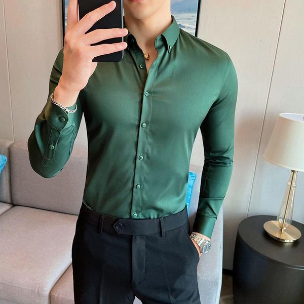men's casual shirts for men fashion lange mouwen slim mannen dress effen kleur formele zakelijke sociale kleding blouse, White;black
men's casual shirts for men fashion lange mouwen slim mannen dress effen kleur formele zakelijke sociale kleding blouse, White;black