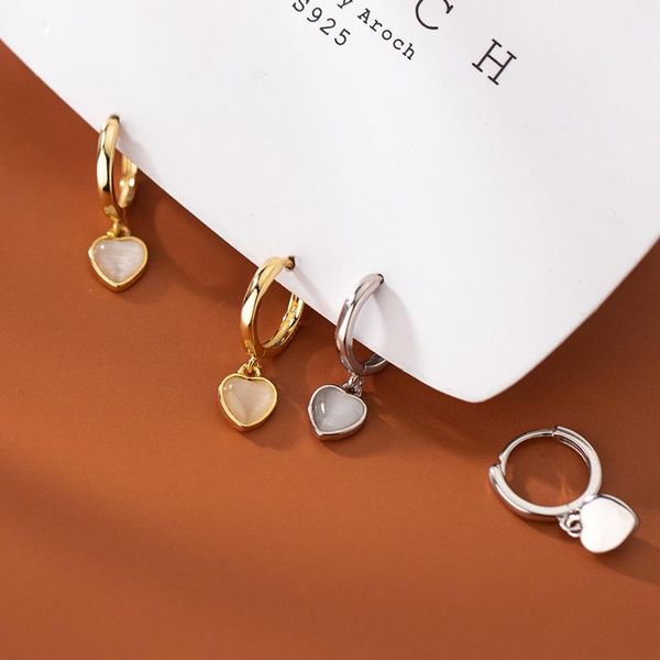 hoop & huggie real 925 sterling silver small earrings with charm women teen girls opal stone heart earings fashion jewelry 2021, Golden;silver
hoop & huggie real 925 sterling silver small earrings with charm women teen girls opal stone heart earings fashion jewelry 2021, Golden;silver