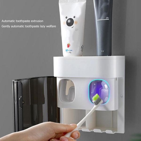 bathroom wall mount automatic toothpaste dispenser squeezer dust-proof toothbrush holder storage rack shelf accessories holders
bathroom wall mount automatic toothpaste dispenser squeezer dust-proof toothbrush holder storage rack shelf accessories holders
