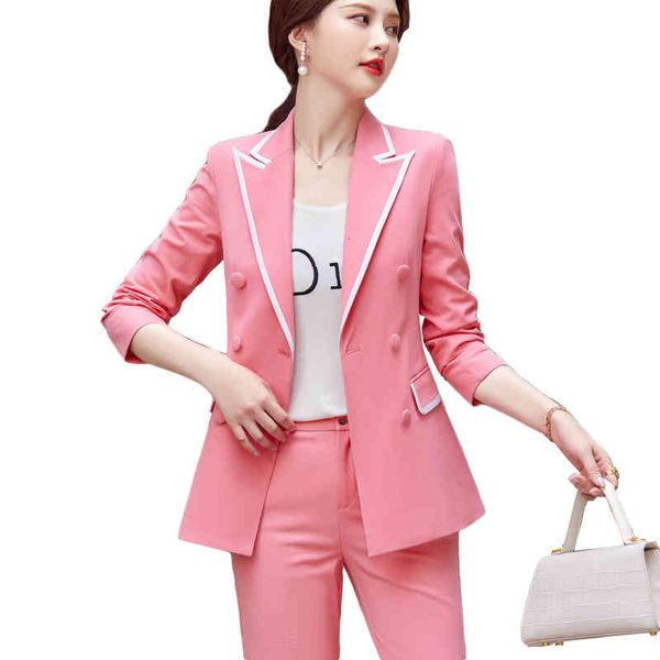 women's two piece pants fashion black green pink women blazer jacket and pant suit trousers female formal office work 2 set ladies eqhb, White
women's two piece pants fashion black green pink women blazer jacket and pant suit trousers female formal office work 2 set ladies eqhb, White