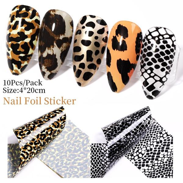 stickers & decals 10/8/7 sheets nail transfer foil snake art leopard slider diy nails accessories decor tip, Black
stickers & decals 10/8/7 sheets nail transfer foil snake art leopard slider diy nails accessories decor tip, Black