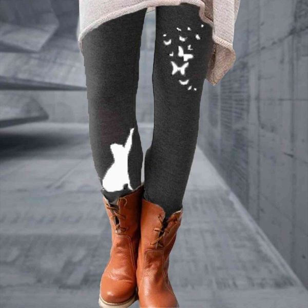casual elastic waistband fitness women legging slim high waist leggins cats butterflies print mujer skinny pants, Black
casual elastic waistband fitness women legging slim high waist leggins cats butterflies print mujer skinny pants, Black