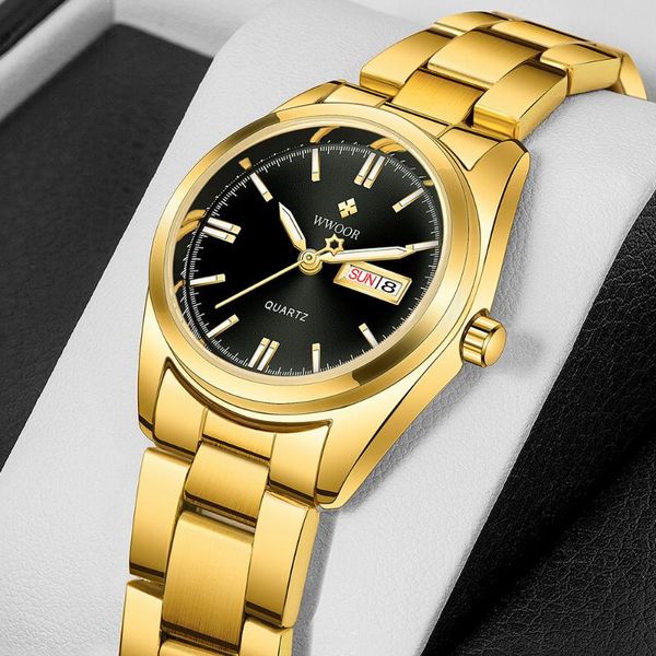 wristwatches wwoor relogio masculino women watches stainless steel quartz wrist watch creative design ladies clock female montre femme, Slivery;brown
wristwatches wwoor relogio masculino women watches stainless steel quartz wrist watch creative design ladies clock female montre femme, Slivery;brown