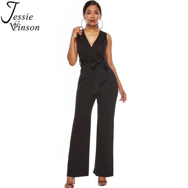 women's jumpsuits & rompers jessie vinson v neck sleeveless elegant belted jumpsuit women black wide leg long pants office lady summer, Black;white
women's jumpsuits & rompers jessie vinson v neck sleeveless elegant belted jumpsuit women black wide leg long pants office lady summer, Black;white