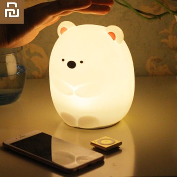 youpin bear led light night touch sensor usb remote control 7 change silicone color lamp for baby children
youpin bear led light night touch sensor usb remote control 7 change silicone color lamp for baby children