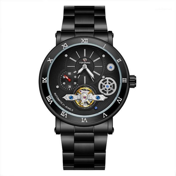 wristwatches forsining mechanical watches flywheel hollow through fully automatic men's watch steel belt, Slivery;brown
wristwatches forsining mechanical watches flywheel hollow through fully automatic men's watch steel belt, Slivery;brown