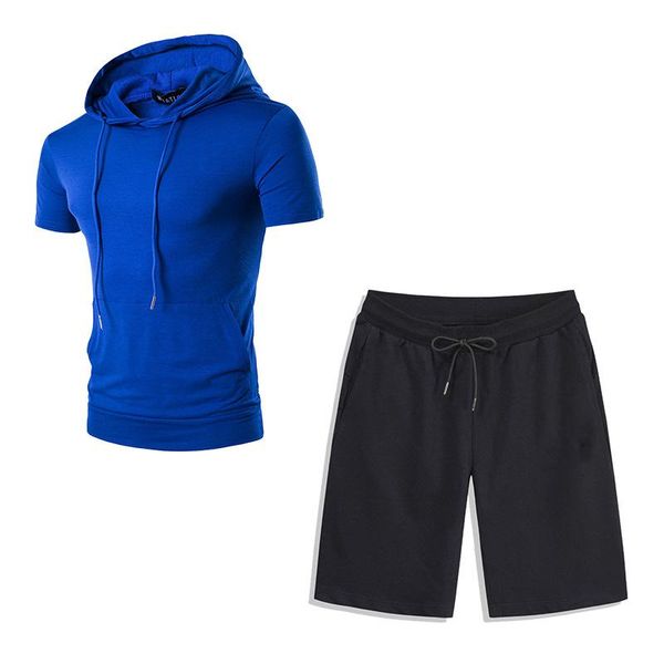 men's tracksuits short sleeve suits summer casual 2021 jogging pants fitness male fashion solid set sportswear clothing, Gray
men's tracksuits short sleeve suits summer casual 2021 jogging pants fitness male fashion solid set sportswear clothing, Gray