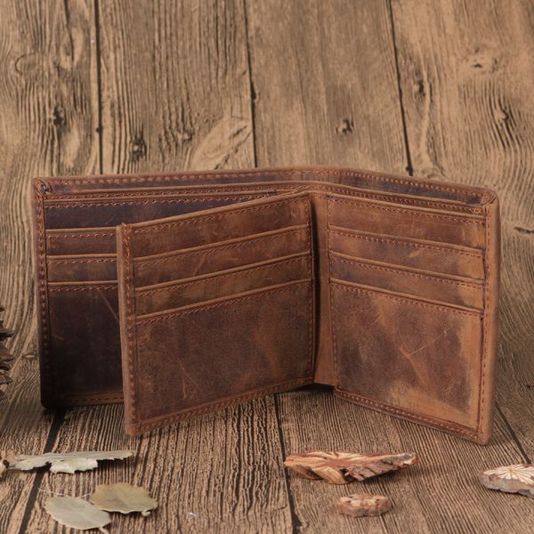 bags wallet backpack crazy horse skin men's horizontal leather clip, Black;red
bags wallet backpack crazy horse skin men's horizontal leather clip, Black;red