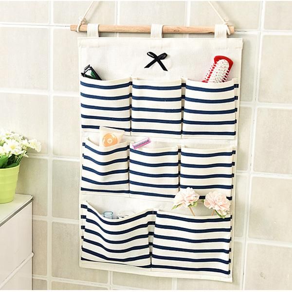 storage boxes & bins multi-pockets striped wall hanging linen cotton bag bathroom shelf pouch for drop ship
storage boxes & bins multi-pockets striped wall hanging linen cotton bag bathroom shelf pouch for drop ship