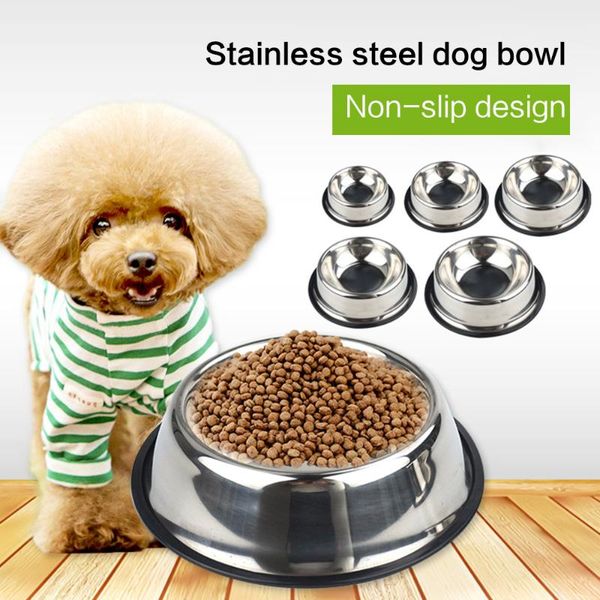 stainless steel pet feeding bowl durable anti-slip anti-fall dog cat water drinking storage bowls pets supplies tool & feeders
stainless steel pet feeding bowl durable anti-slip anti-fall dog cat water drinking storage bowls pets supplies tool & feeders