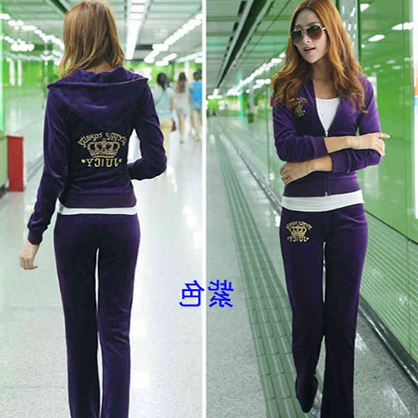 senior women's sports korean gold velvet casual two-piece winter running 1the female suit, Gray
senior women's sports korean gold velvet casual two-piece winter running 1the female suit, Gray