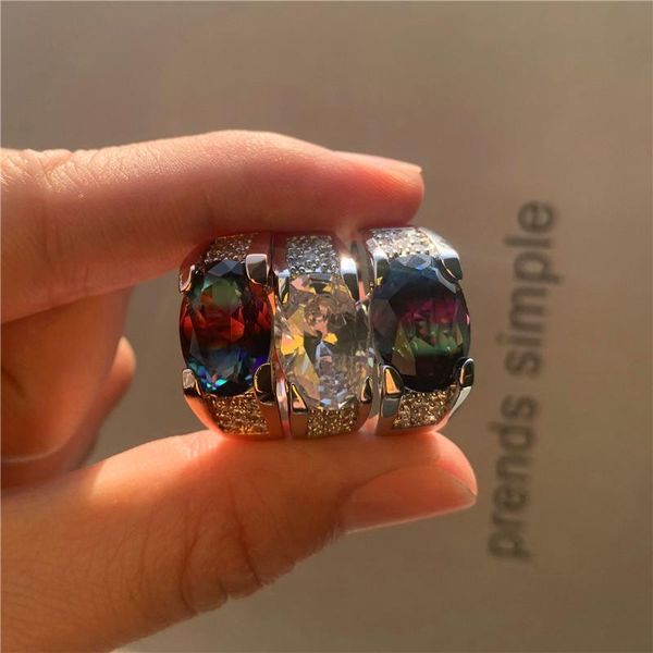 wedding rings big oval zircon rainbow stone engagement for women men jewelry vintage fashion rose gold/silver color crystal ring, Slivery;golden
wedding rings big oval zircon rainbow stone engagement for women men jewelry vintage fashion rose gold/silver color crystal ring, Slivery;golden