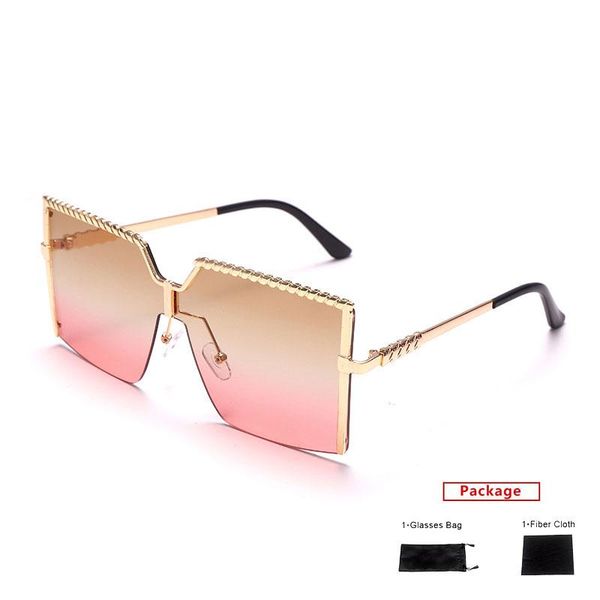 sunglasses mimiyou rimless oversized gradient women square men retro fashion glasses brand uv400 eyeglasses shades, White;black
sunglasses mimiyou rimless oversized gradient women square men retro fashion glasses brand uv400 eyeglasses shades, White;black