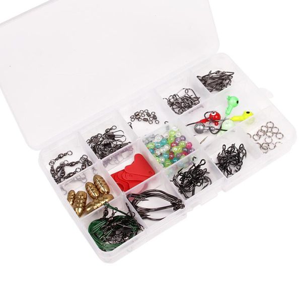 220pcs/set fishing accessories set fish freshwater saltwater hooks double loops tackle box
220pcs/set fishing accessories set fish freshwater saltwater hooks double loops tackle box