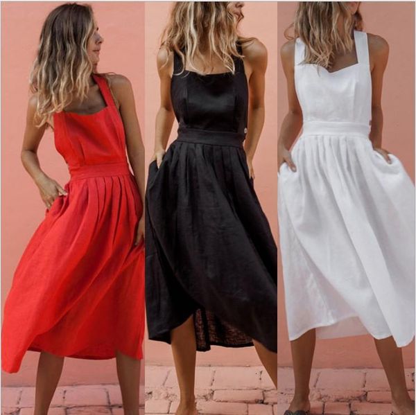casual dresses 2021 summer women's solid sleeveless v-neck button holiday beach dress party bowknot open back pleated lady, Black;gray
casual dresses 2021 summer women's solid sleeveless v-neck button holiday beach dress party bowknot open back pleated lady, Black;gray