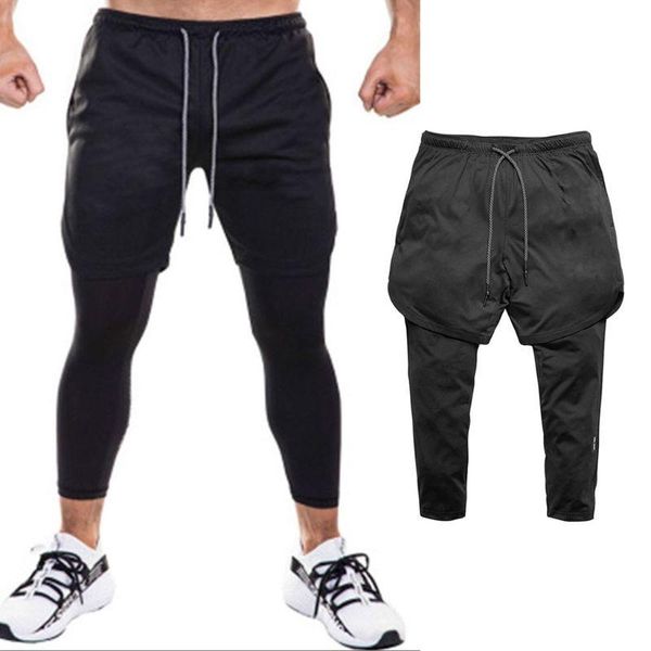 men 2 in 1 running sport pants shorts basketball training compression tights workout gym quick dry leggings with pockets men's, White;black
men 2 in 1 running sport pants shorts basketball training compression tights workout gym quick dry leggings with pockets men's, White;black