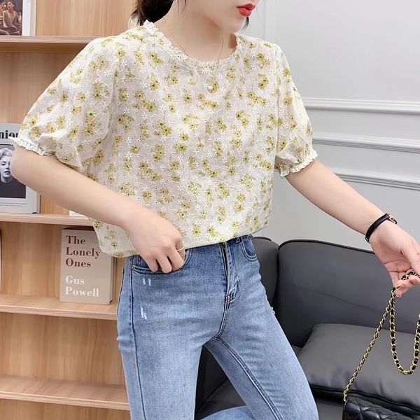 women's blouses & shirts lamtrip sweet suowers print embroidery lace ee o-neck short sleeve mori girl tee shirt 2v10, White
women's blouses & shirts lamtrip sweet suowers print embroidery lace ee o-neck short sleeve mori girl tee shirt 2v10, White