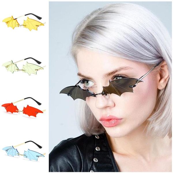 sunglasses cool modelling rimless funny sun glasses anti-uv spectacles bat eyeglasses halloween adumbral masquerade goggle, White;black
sunglasses cool modelling rimless funny sun glasses anti-uv spectacles bat eyeglasses halloween adumbral masquerade goggle, White;black