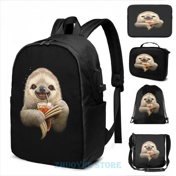 backpack funny graphic print sloth & soft drink usb charge men school bags women bag travel laptop
backpack funny graphic print sloth & soft drink usb charge men school bags women bag travel laptop