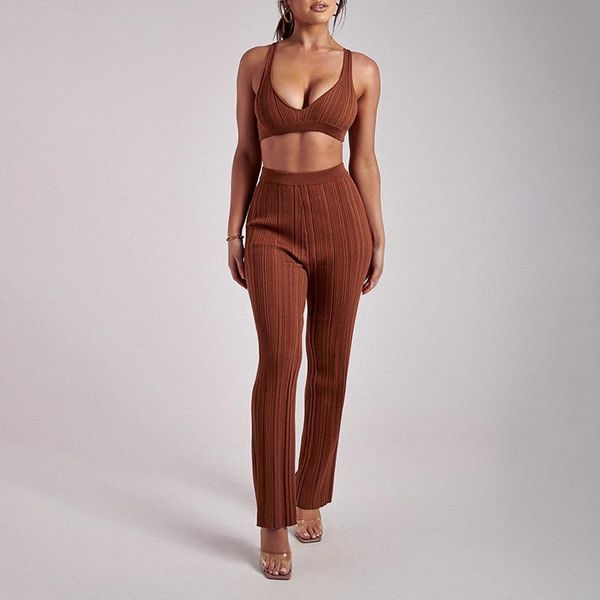 women's two piece pants fashion slimming knitted v-neck vest sweatpants two-piece suit hand-made, White
women's two piece pants fashion slimming knitted v-neck vest sweatpants two-piece suit hand-made, White