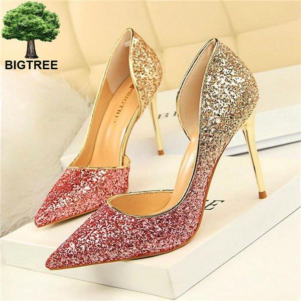 dress shoes 2021 show thin side cut-outs women pump fashion sequined cloth shallow women's high heels pointed toe, Black
dress shoes 2021 show thin side cut-outs women pump fashion sequined cloth shallow women's high heels pointed toe, Black