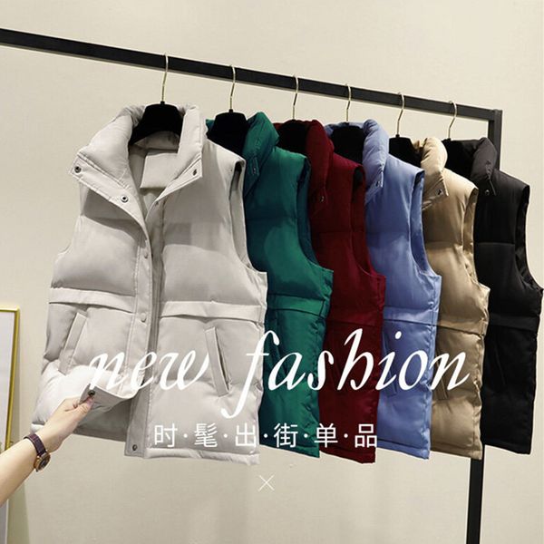 down cotton vt female 2021 autumn winter short student korean loose waistcoat vt et, Black;white
down cotton vt female 2021 autumn winter short student korean loose waistcoat vt et, Black;white