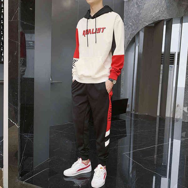 tracksuits 2021 autumn hooded sweater set men's fashion two-piece youth loose trend sportswear, Gray
tracksuits 2021 autumn hooded sweater set men's fashion two-piece youth loose trend sportswear, Gray