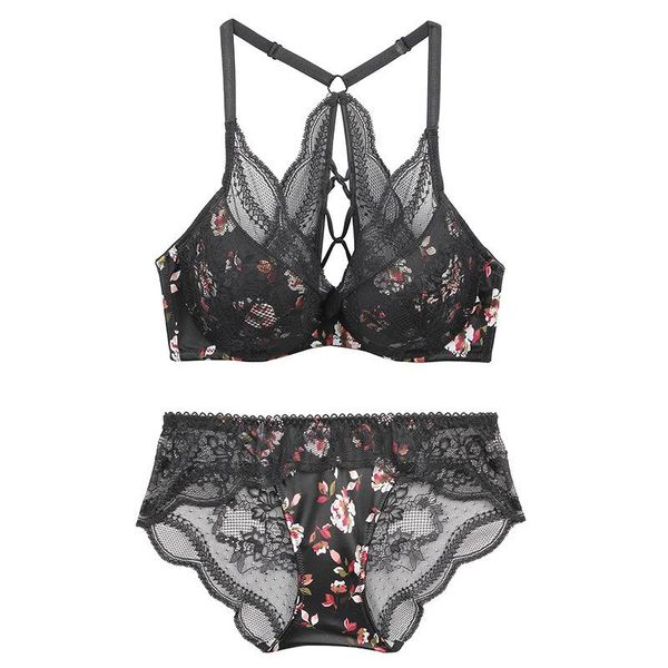 bras sets fashion printing mesh lace underwear women push up bra set bralette and panties deep v a b cross back straps lingerie, Red;black
bras sets fashion printing mesh lace underwear women push up bra set bralette and panties deep v a b cross back straps lingerie, Red;black