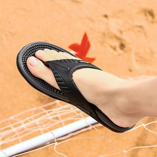 women summer fashion men massage slippers big size non slip flip flops for male 2022 beach shoes sandals, Black
women summer fashion men massage slippers big size non slip flip flops for male 2022 beach shoes sandals, Black