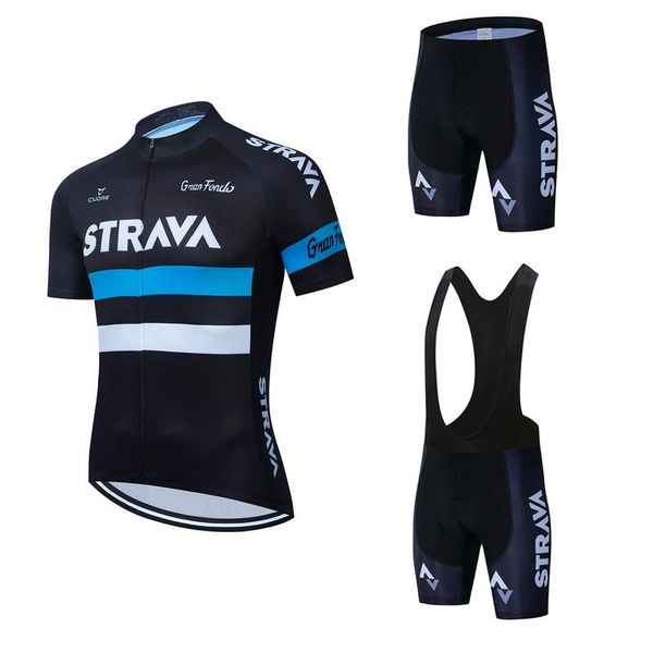 racing sets 2021 strava cycling jersey set breathable mountain bike short sleeve clothes mtb bicycle bib uniform sportswear, Black;blue 
racing sets 2021 strava cycling jersey set breathable mountain bike short sleeve clothes mtb bicycle bib uniform sportswear, Black;blue