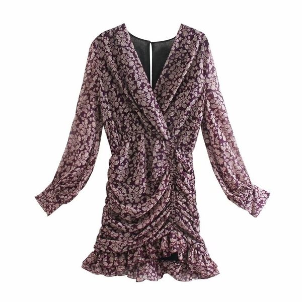 women printed pleated dress chiffon holiday style a-line women dress spring summer v-neck female short 210524, Black;gray
women printed pleated dress chiffon holiday style a-line women dress spring summer v-neck female short 210524, Black;gray