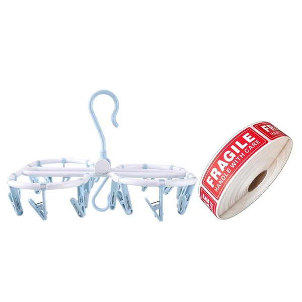 hangers & racks roll fragile stickers handle with care labels 1 pcs 20-clip multi-function drying rack
hangers & racks roll fragile stickers handle with care labels 1 pcs 20-clip multi-function drying rack