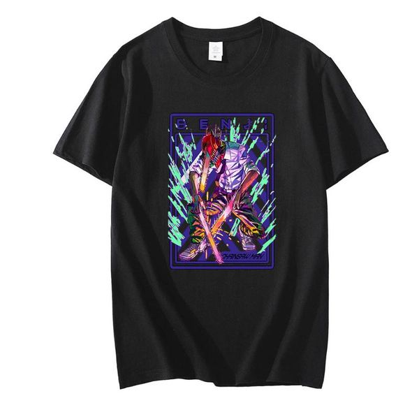 men's t-shirts 2021 style chainsaw man classic couple fashion comfortable tees oversize daily summer streetwears, White;black
men's t-shirts 2021 style chainsaw man classic couple fashion comfortable tees oversize daily summer streetwears, White;black