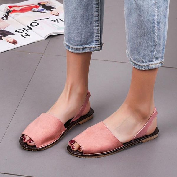 summer sandals women plus size flats female casual peep toe shoes faux suede slip on sandalias mujer nice, Black
summer sandals women plus size flats female casual peep toe shoes faux suede slip on sandalias mujer nice, Black