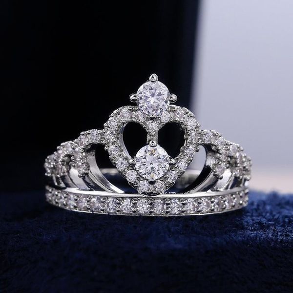 wedding rings caoshi romantic women crown silver color inlaid shiny cubic zirconia party jewelry valentine's day gift whole sale, Slivery;golden
wedding rings caoshi romantic women crown silver color inlaid shiny cubic zirconia party jewelry valentine's day gift whole sale, Slivery;golden