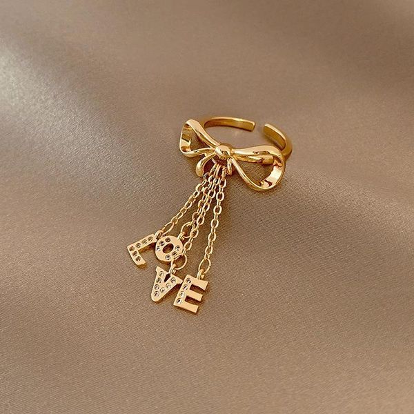 wedding rings jewelry gift design love letter women's simple bow finger girl adjustable size ring bridal for girls, Slivery;golden
wedding rings jewelry gift design love letter women's simple bow finger girl adjustable size ring bridal for girls, Slivery;golden